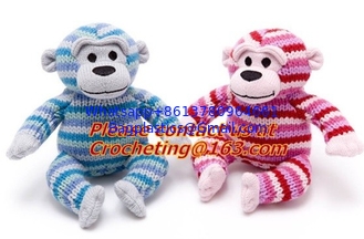 China OEM Stuffed Toy,Custom Plush Toys,crochet animal toy, 100% cotton yarn custom toys, monkey supplier