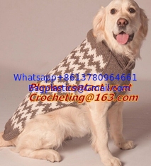 China Multicolor wool knit dog coat pet sweater, knit dog coat, wool dog sweat, High quality supplier