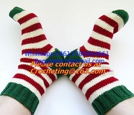 China Lovely design cotton chrismas socks,hand knitted Sock,chrismas sock, Slipper Sock,hand kni supplier