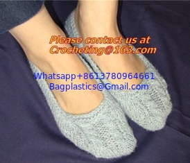 China Lady Winter Indoor Hand Knitted Slipper Sock,hand knit sock,Knitted Wool Sock supplier