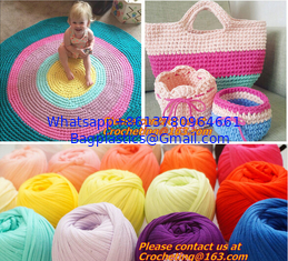 China handmade knitted cushion carpet, basket, hat lanyards, cloth tape, cloth thread cotton rop supplier