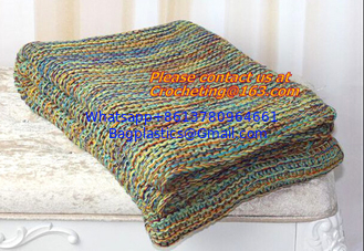China Colourful Knitted Blanket Wholesale China Factory Blanket Spain supplier