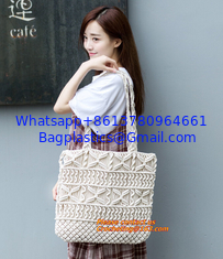 China HOT! Handmade girl Summer bags Beach bag female bag rattan straw bags woven bamboo handbag supplier