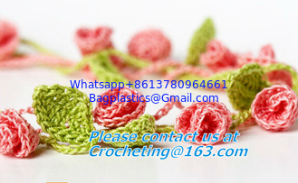 China crochet flower necklace, crochet collar necklace, necklace, Crochet Flower Pendant Necklac supplier