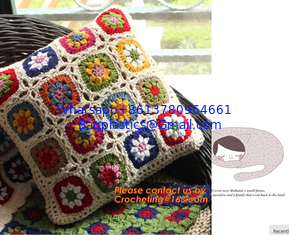China Crochet bed pillow Daisy hand-woven cushion covers Decorative Cushion flower cushion Weddi supplier
