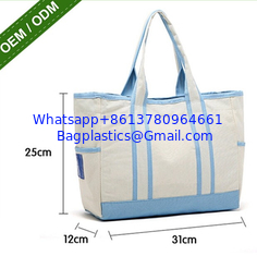 China Custom Blank Cotton Tote Bag New Fashion Price Canvas Satchel Bag supplier