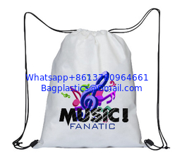 China Promotional Custom Logo Printed String Bags Sport Girls Drawstring Bag supplier