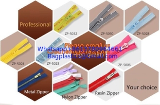 China Garment accessory metal zipper fancy zipper with custom metal zipper pull, plastic zipper resin zipper plated antic-bras supplier