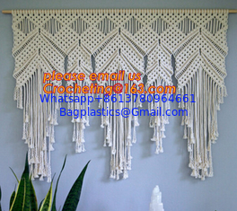 China MACRAME FOLDABLE SCREEN, MACRAME WALL HANGING, MACRAME WALL HANGING, MACRAME PLANT HOLDER supplier