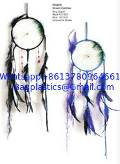 China Handmade Dream Catcher Net Pure White Wall Hanging Decoration with Feather for Nice Dreams Craft Gift supplier