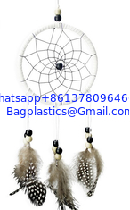 China Beautiful Dream Catcher hand-woven Dreamcatcher with white feathers for home wall decorations supplier