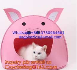 China soft felt pet house, Pet Beds &amp; Accessories, Felt pet house, Felt cats pet bed, felt pet house for dog or cats supplier