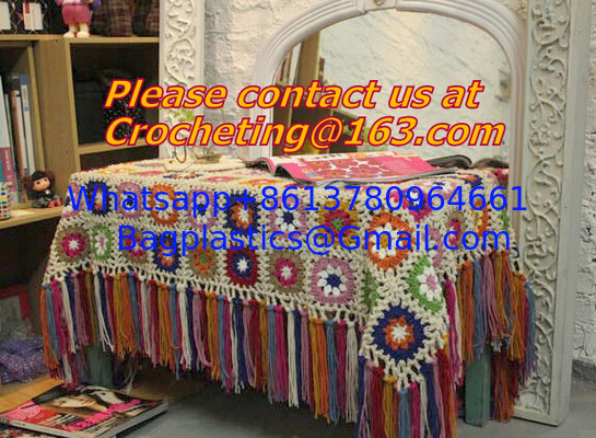 rustic handmade knitted crochet towel blanket carpet tablecrochet blanket sofa blanket bed supplier