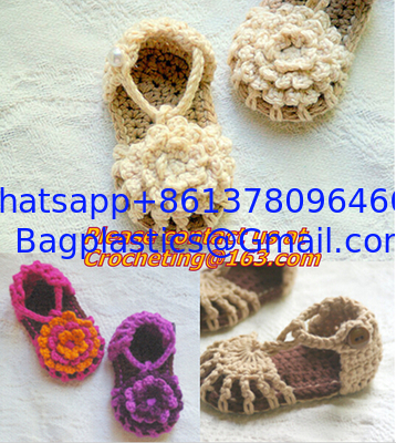 Baby Boy Girl Infant Knit Shoes Handmade Crochet Booties supplier