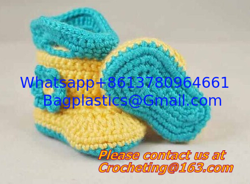 Baby Boy Girl Infant Knit Shoes Handmade Crochet Booties supplier