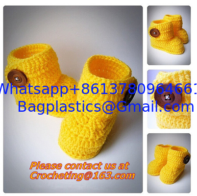 Baby Shoes Infants Crochet Knit Fleece Boots Toddler Girl Boy Wool Snow Crib Shoes Winter Booties supplier