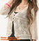 Women Fashion Lace Cardigan Plus Size Hollow out Crochet Knitted Sweater Casual Blouses Autumn Tricotado supplier