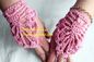 Fashion Style Ladies Knitted Fingerless Winter Thermal Warm Hand Warmer Faux Rabbit Fur Mittens Luvas Gloves supplier