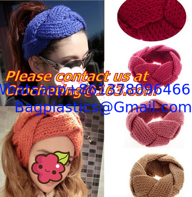 Cute Crochet Headbands Hair Head Band Bow Kid Baby Girl Accessories Knitted Headwrap Hair Band Fashion Knotted Crochet supplier