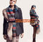 Fashion hand knitted wool shawl scarfs, knit crochet scarf,hand knit Scarf, Red Cowl knit supplier