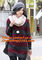 Large Women Warm Winter Long Striped Shawl Wrap Tassel Scarf Thick Wool Crochet Scarves supplier