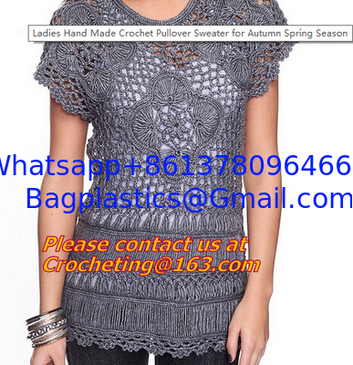 Crochet,pullover Hollow Out Golden Thread women sweater Knitted Loose Sweaters warm pullovers supplier