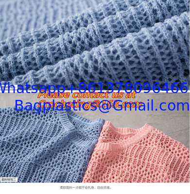 Crochet,Sweater Three Quarter Sleeve Hollow out Casual Crochet Knitted Sweater Women Jumper Pullovers supplier