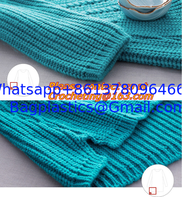 Crochet, Knitted Pullover Women Fashion O-neck Hallow Out Tricot Crochet Medium-Long Wool Sweater Dress supplier