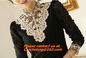 Blouse Shirts Casual Hollow Crochet Shawl Collar Blusas Femininas Plus Size Lace Top supplier