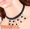black lace accessories crochet drop vintage necklaces accessories false collar supplier