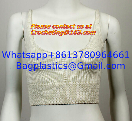 Women Vintage Crochet Crop Top Halter Cropped Summer Camisole Camis Sexy Hollow Out Strapp supplier