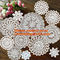 White Lace, Mini Crochet, Doilies, Bulk Flower, Motifs Decoration, table mat cover supplier