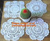 Handmade Crochet woven mat Cotton Lace Table Placemats Doilies handmade cup mat supplier