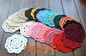 Assorted color handmade crochet Crocheted Doilies for wedding, Crochet Doily, doily, cup supplier