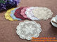 Hand made crochet doily, table cloth, Different styles of different Placemat color custom supplier