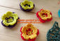 Beige Cotton Crochet Venise Lace Collar Gorgeous Flower Motif Neckline Bib Collar Garment supplier