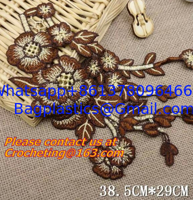 Fresh water handmade hook needle crochet diy accessories three-dimensional flower leaves 1 supplier