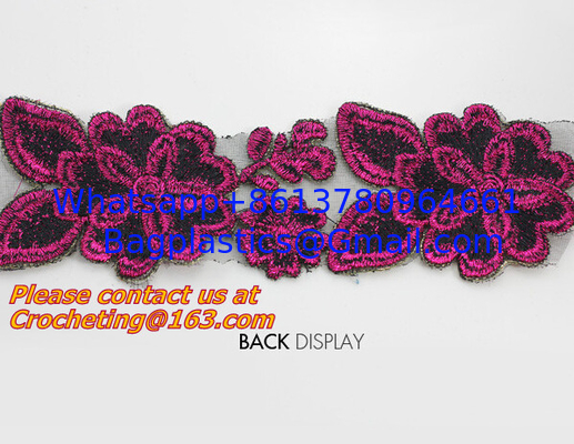 Retro Fashion Cotton Crochet Lace Collar Gorgeous Flower Motif Neckline Faux Collar for Dr supplier