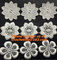 vintage crochet cup mats round motif doilies Crochet Applique headband flowers boutique supplier
