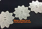 White Fabric Venice Floral Flower Motif Lace Trim Sew Applique Craft DIY supplier
