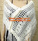 White Fringe Crochet Cape Poncho Shawl Wrap Jacket Granny Square Pattern Hippie Clothing supplier