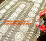 Rectangular coffee table linen table cloth table, Corcheted Lace Table linen, Tablecloth supplier