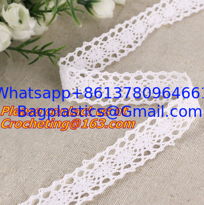 mixed color 20yards/lot(1.0cm wide) Cotton Crochet Lace Ribbon Wedding Sewing Bridal Bow L supplier