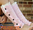 Little Girls Knitted leg warmers Crochet Lace Trim and Buttons children kids leg warmers supplier