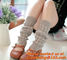 Fashion Knitted lace Boot Cotton Gaiters Warm lace boot socks buttons leg warmers bontique supplier