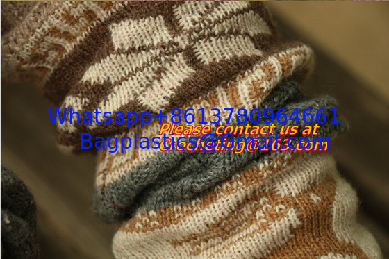 winter leg warmers loose socks wool blend button down pierced decoration boot socks fashio supplier