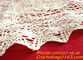 Round Hand Crochet table clothing - table cover - white , for wedding and banquet supplier