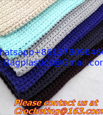 Crochet Vintage Throw Blankets Hand-Woven Bedspread Bedcover Home Decorate Bed/sofa Blanke supplier