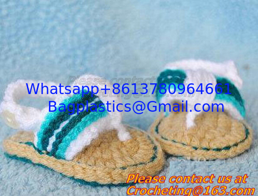 Baby Boys Girls Crochet Sandal Thongs Slippers Newborn Infant Toddler Prewalker Kids Knitt supplier