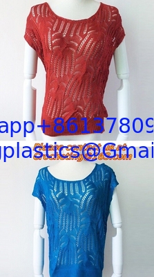 Blouse, clothing, garment, Hollow out, belt, sexy knitted, crover up, crochet, beach dress supplier